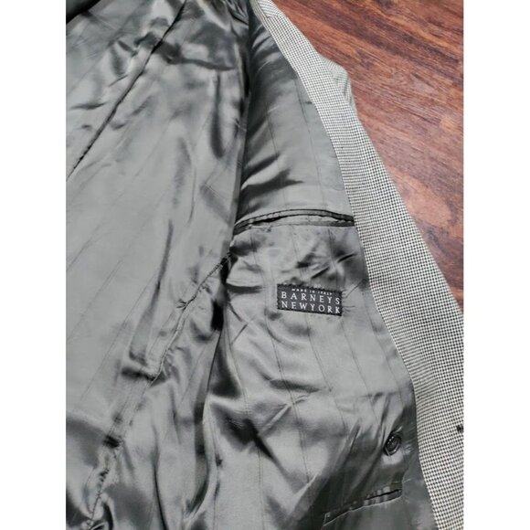 VTG Missoni Wool Long Sleeve Houndstooth Double Breasted Blazer White/Black 38 M - Picture 8 of 16